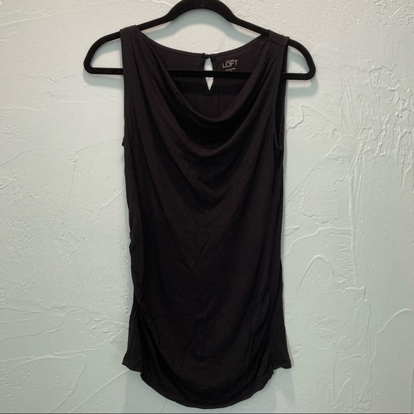 Ann Taylor Loft Black Tank M good for layering - Picture 1 of 4